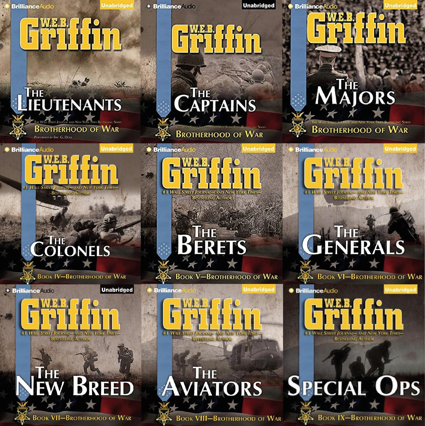 The Brotherhood Of War Series ~ W.E.B Griffin 9 MP3 AUDIOBOOK COLLECTION