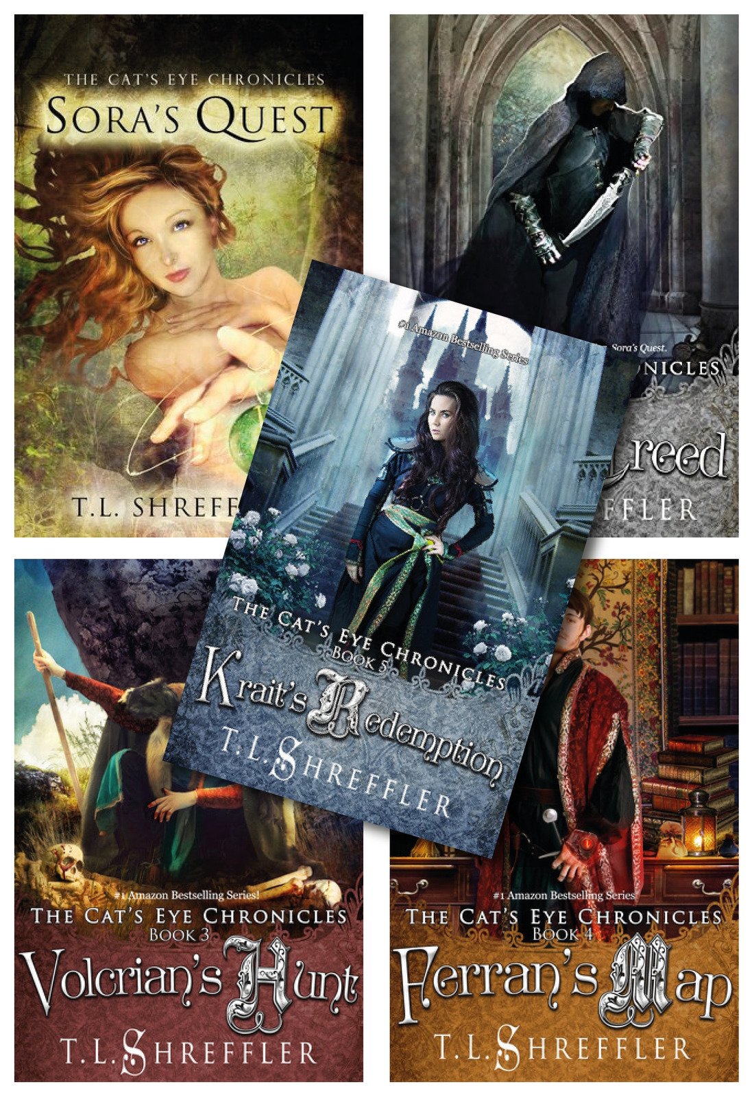 The Cat's Eye Chronicles by T.L. Shreffler ~ 5 MP3 AUDIOBOOK COLLECTION