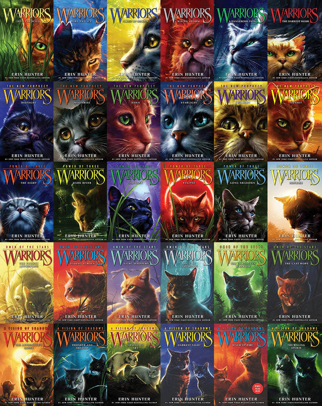 Warrior Cats Volume 13 to 24 Books Collection Power of Three, Omen Of The  Stars