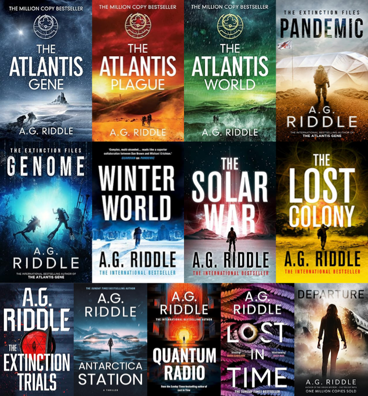 Agb Riddle Origin Mystery Series & more by A.G. Riddle ~ 13 MP3 AUDIOBOOK ...