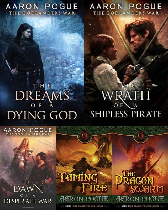 The Godlanders War Series & more by Aaron Pogue ~ 5 MP3 AUDIOBOOK COLLECTION