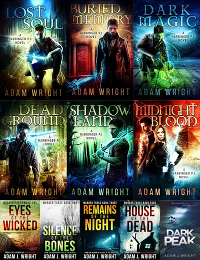 Harbinger P.I. Series & more by Adam J. Wright ~ 11 MP3 AUDIOBOOK COLLECTION