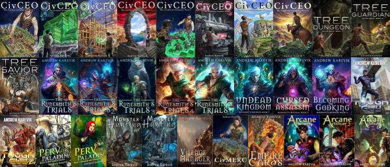 The Accidental Champion Series & more by Andrew Karevik ~ 31 MP3 AUDIOBOOK COLLECTION