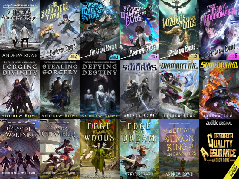Arcane Ascension Series & more by Andrew Rowe ~ 18 MP3 AUDIOBOOK COLLECTION