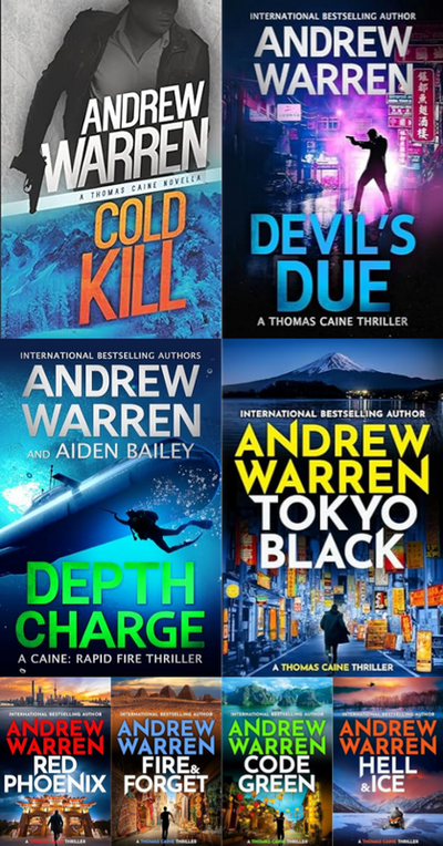 Thomas Caine Series by Andrew Warren ~ 8 MP3 AUDIOBOOK COLLECTION