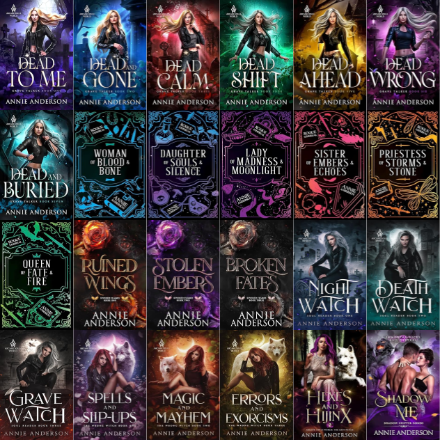 Grave Talker Series & more by Annie Anderson ~ 24 MP3 AUDIOBOOK COLLECTION