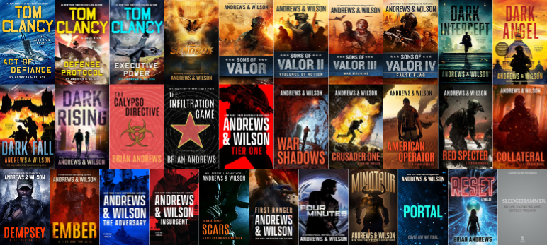 Jack Ryan Series & more by Brian Andrews ~ 31 MP3 AUDIOBOOK COLLECTION