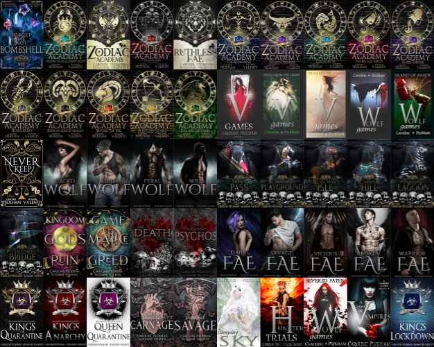 Zodiac Academy Series & more by Caroline Peckham ~ 50 E-BOOK COLLECTION