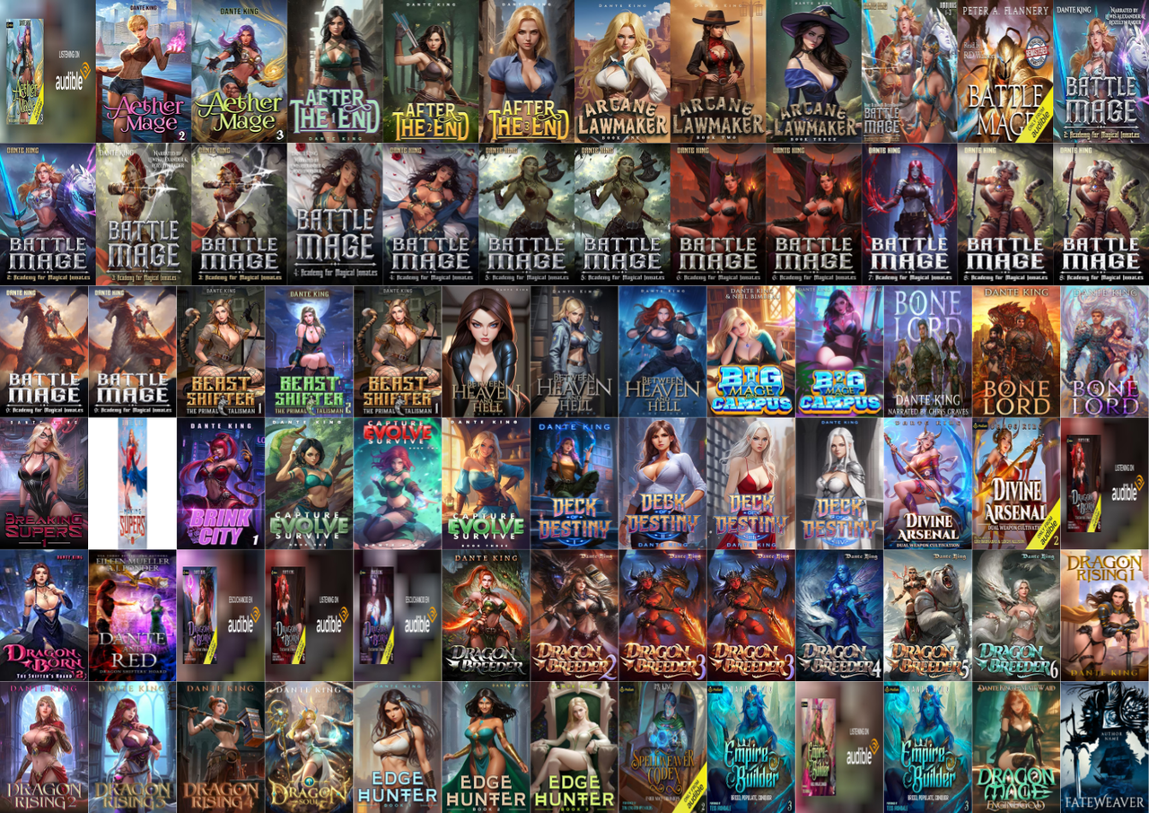 Aether Mage Series & more by Dante King ~ 68 MP3 AUDIOBOOK COLLECTION