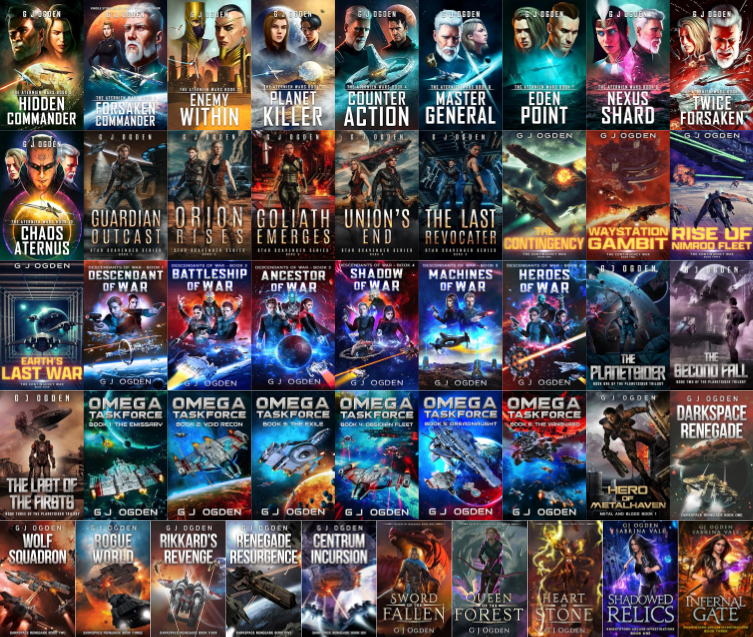 The Aternien Wars Series & more by G.J. Ogden ~ 46 MP3 AUDIOBOOK COLLECTION