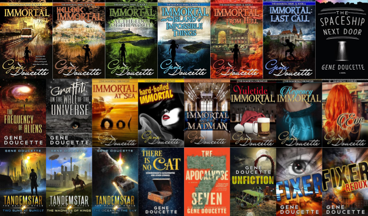 Immortal Series & more by Gene Doucette ~ 23 MP3 AUDIOBOOK COLLECTION