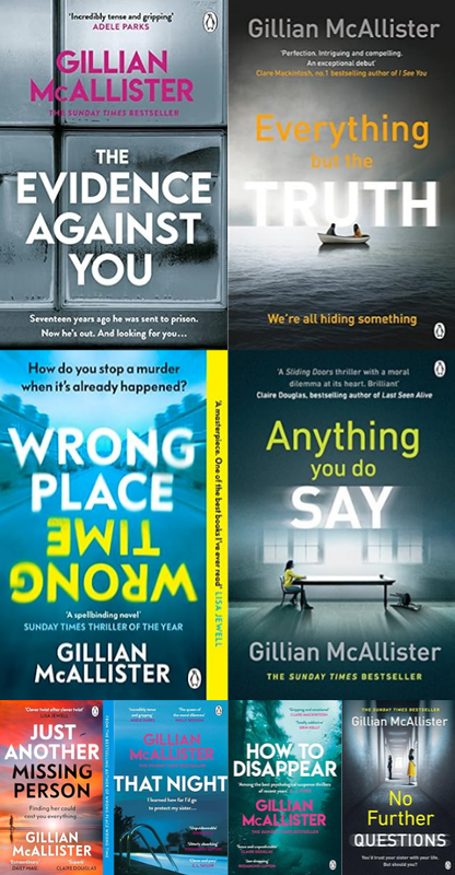 Gillian McAllister ~ 8 MP3 AUDIOBOOK COLLECTION