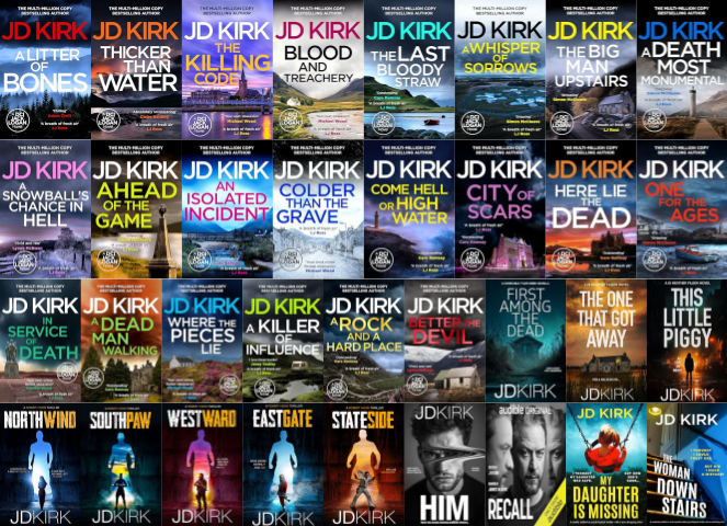 DCI Jack Logan Series & more by J D Kirk ~ 34 MP3 AUDIOBOOK COLLECTION