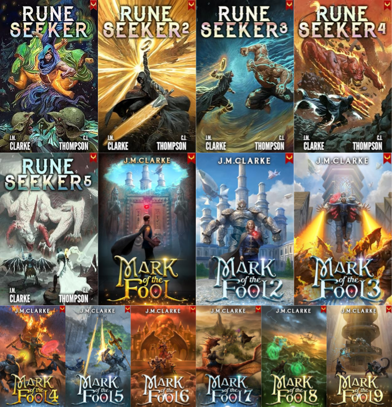 Rune Seeker Series & more by J.M. Clarke ~ 14 MP3 AUDIOBOOK COLLECTION