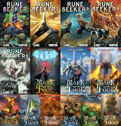 Rune Seeker Series & more by J.M. Clarke ~ 14 MP3 AUDIOBOOK COLLECTION