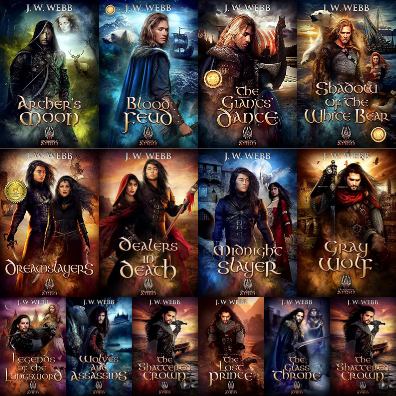 Dawn of Legends Series & more by J W Webb ~ 14 MP3 AUDIOBOOK COLLECTION