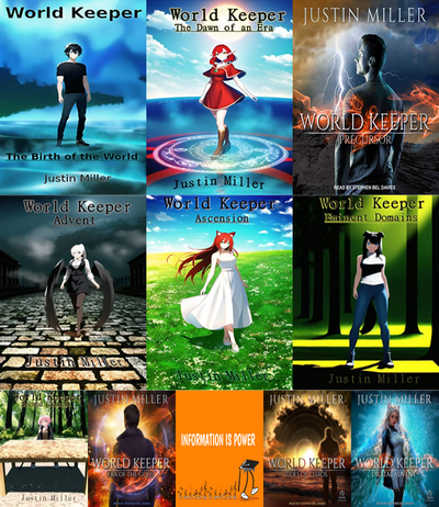 World Keeper Series & more by Justin Miller ~ 17 MP3 AUDIOBOOK COLLECTION