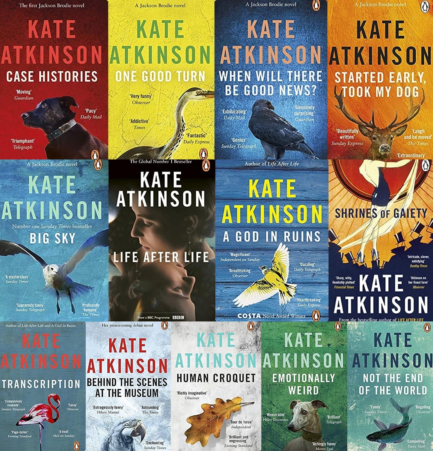 Jackson Brodie Series & more by Kate Atkinson ~ 13 MP3 AUDIOBOOK COLLECTION