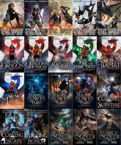 Steel Dragon Series & more by Kevin McLaughlin ~ 20 MP3 AUDIOBOOK COLLECTION