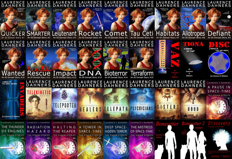 Ell Donsaii Series & more by Laurence E. Dahners ~ 36 MP3 AUDIOBOOK COLLECTION