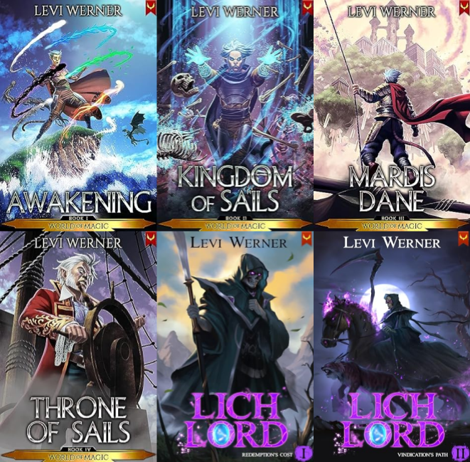 World of Magic Series & more by Levi Werner ~ 6 MP3 AUDIOBOOK COLLECTION