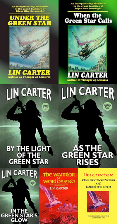 Green Star Series & more by Lin Carter ~ 7 MP3 AUDIOBOOK COLLECTION