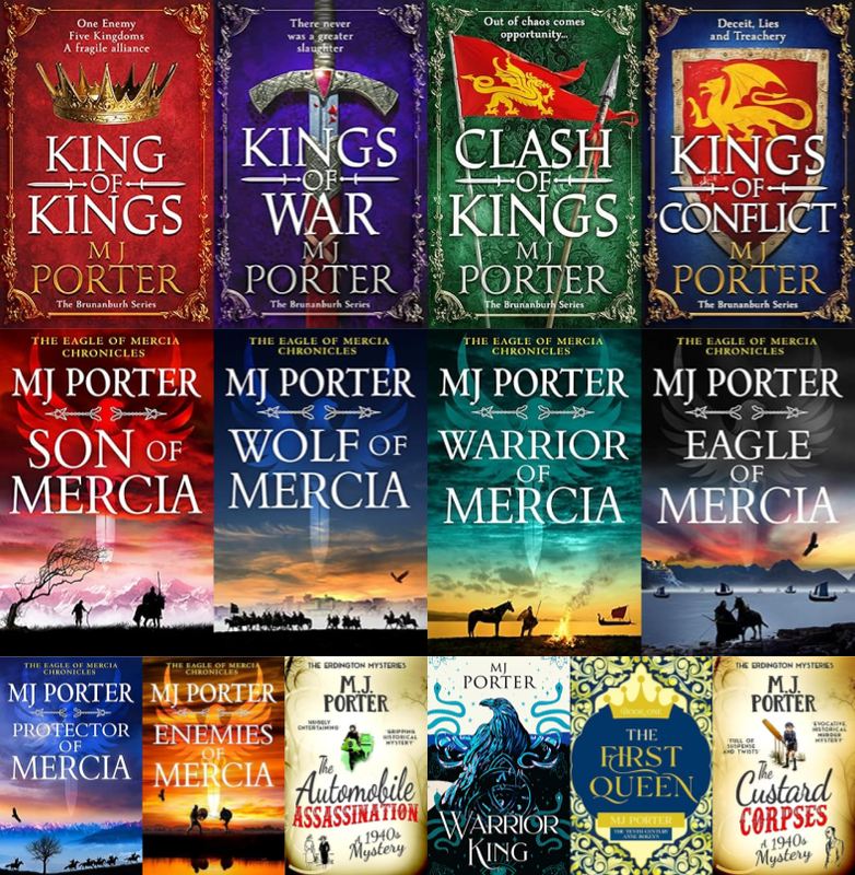 Brunanburh Series & more by M J Porter ~ 14 MP3 AUDIOBOOK COLLECTION