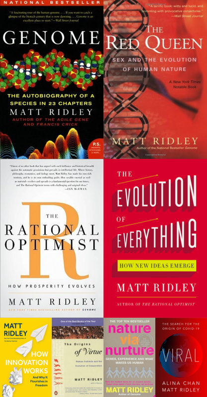 Matt Ridley ~ 8 MP3 AUDIOBOOK COLLECTION