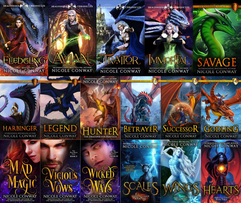 Dragonrider Chronicles Series & more by Nicole Conway ~ 17 MP3 AUDIOBOOK COLLECTION