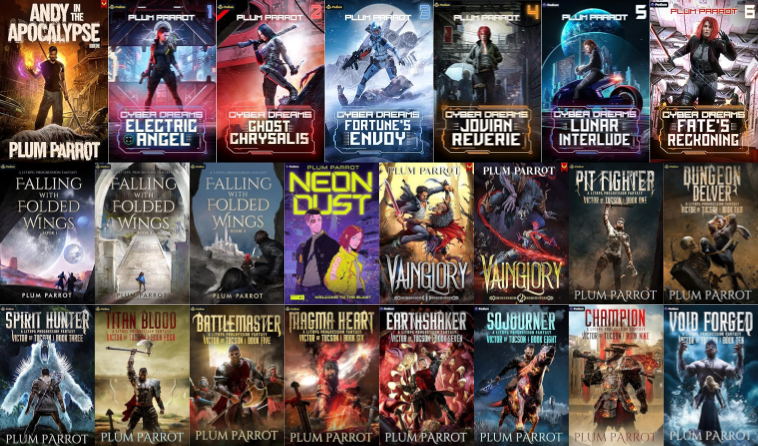 Andy in the Apocalypse Series & more by Plum Parrot ~ 23 MP3 AUDIOBOOK COLLECTION