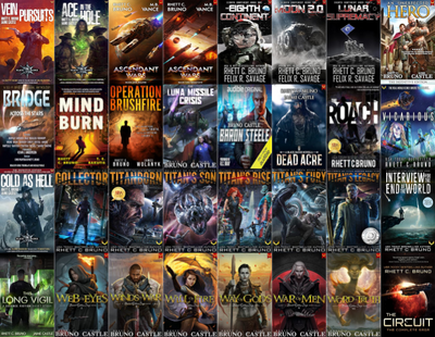 Children of Titan Series & more by Rhett C. Bruno ~ 32 MP3 AUDIOBOOK COLLECTION