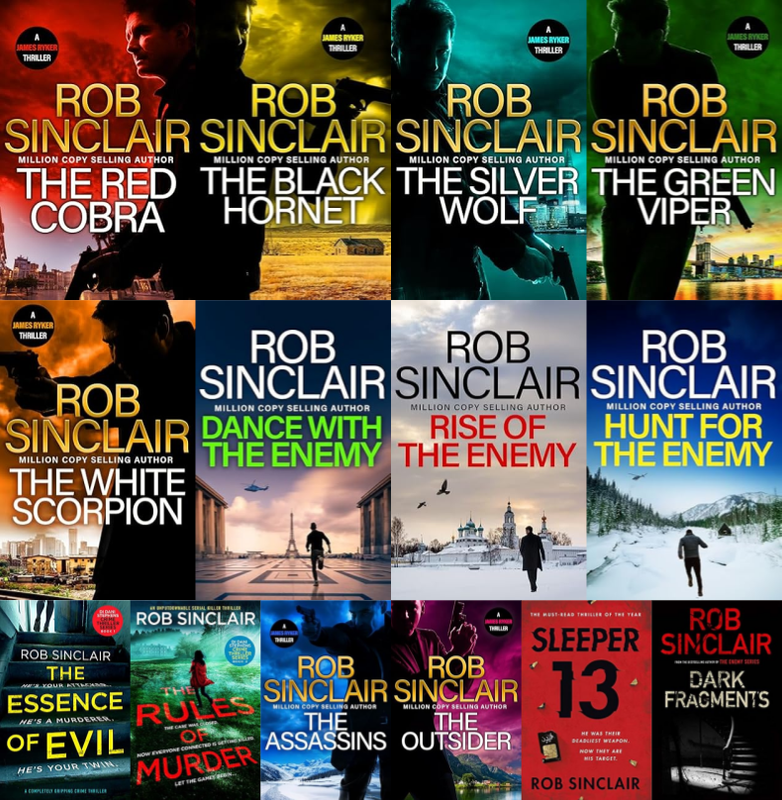 James Ryker Series & more by Rob Sinclair ~ 14 MP3 AUDIOBOOK COLLECTION