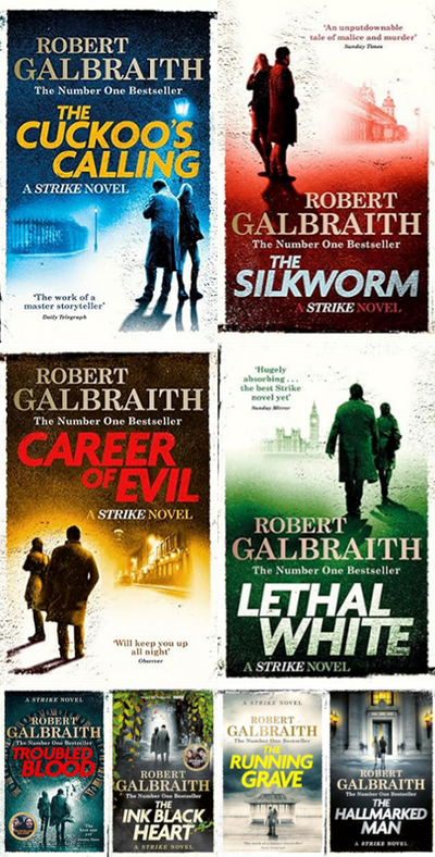 Cormoran Strike Series by Robert Galbraith ~ 8 MP3 AUDIOBOOK COLLECTION