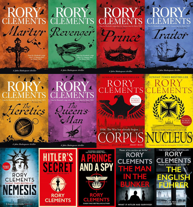 John Shakespeare Series & more by Rory Clements ~ 13 MP3 AUDIOBOOK COLLECTION