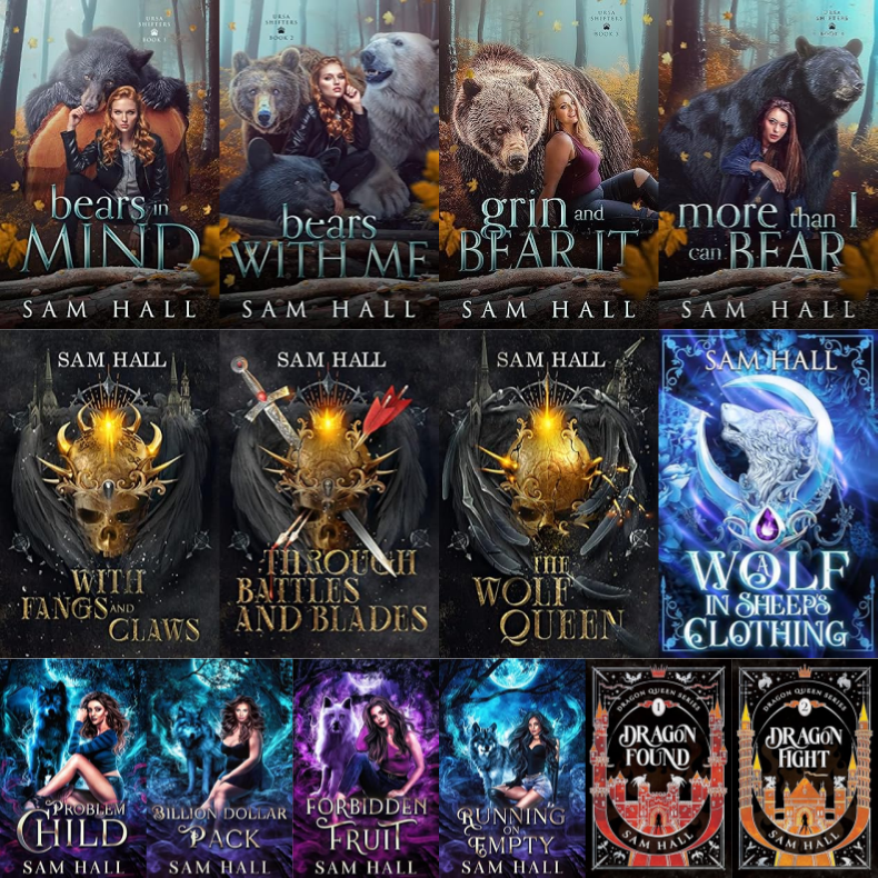 Ursa Shifters Series & more by Sam Hall ~ 14 MP3 AUDIOBOOK COLLECTION