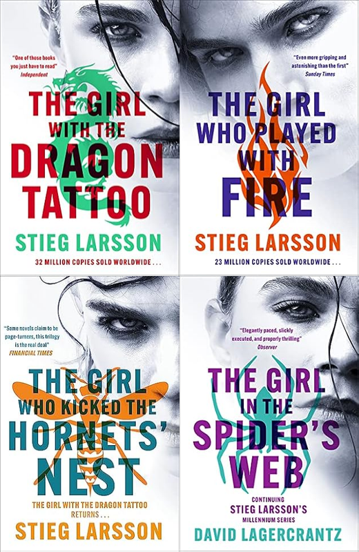 Millennium Series by Stieg Larsson ~ 4 MP3 AUDIOBOOK COLLECTION