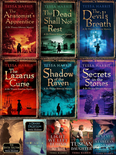 Dr. Thomas Silkstone Mystery Series & more by Tessa Harris ~ 11 MP3 AUDIOBOOK COLLECTION