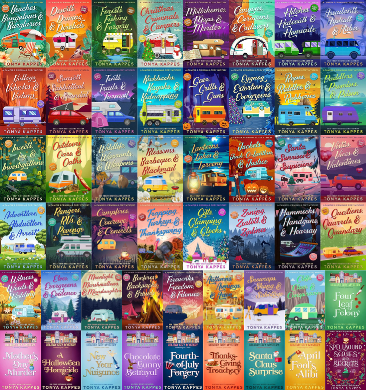 Camper and Criminals Series & more by Tonya Kappes ~ 50 MP3 AUDIOBOOK COLLECTION