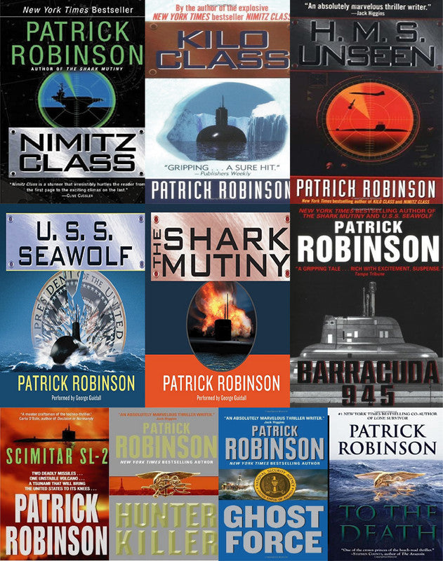 The Admiral Arnold Morgan Series by Patrick Robinson ~ 10 MP3 AUDIOBOOK COLLECTION