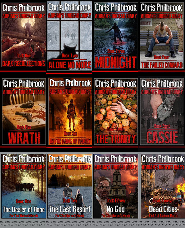 Adrian's Undead Diary Series by Chris Philbrook  ~ 14 MP3 AUDIOBOOK COLLECTION