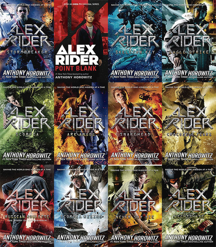 The Alex Rider Collection by Anthony Horowitz ~ 12 MP3 AUDIOBOOK COLLECTION