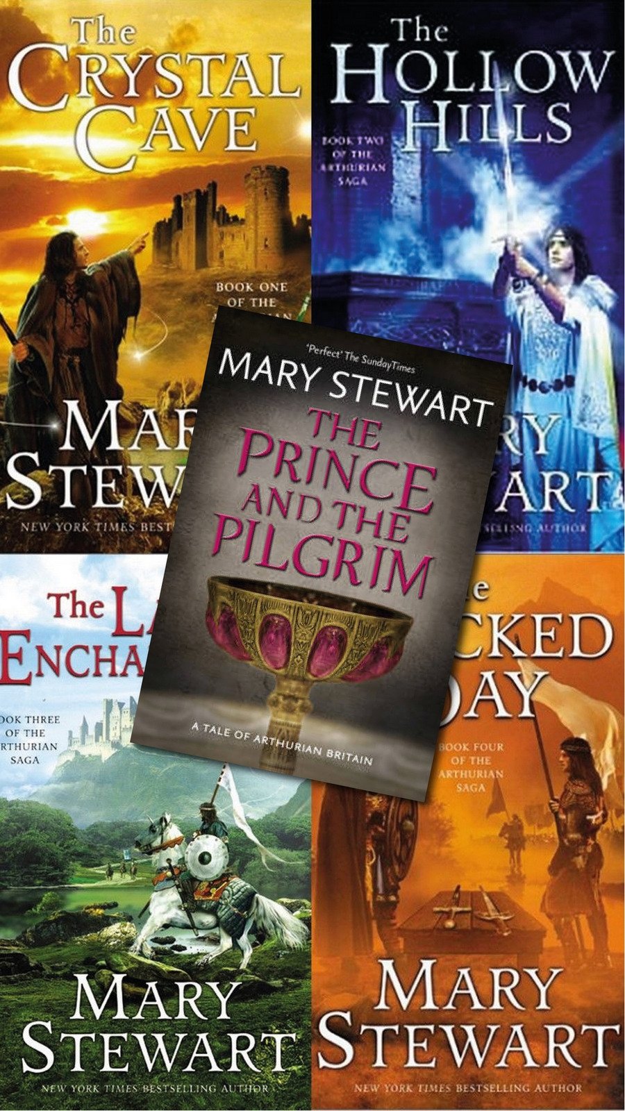 The Arthurian Saga by Mary Stewart ~ 5 MP3 AUDIOBOOK COLLECTION