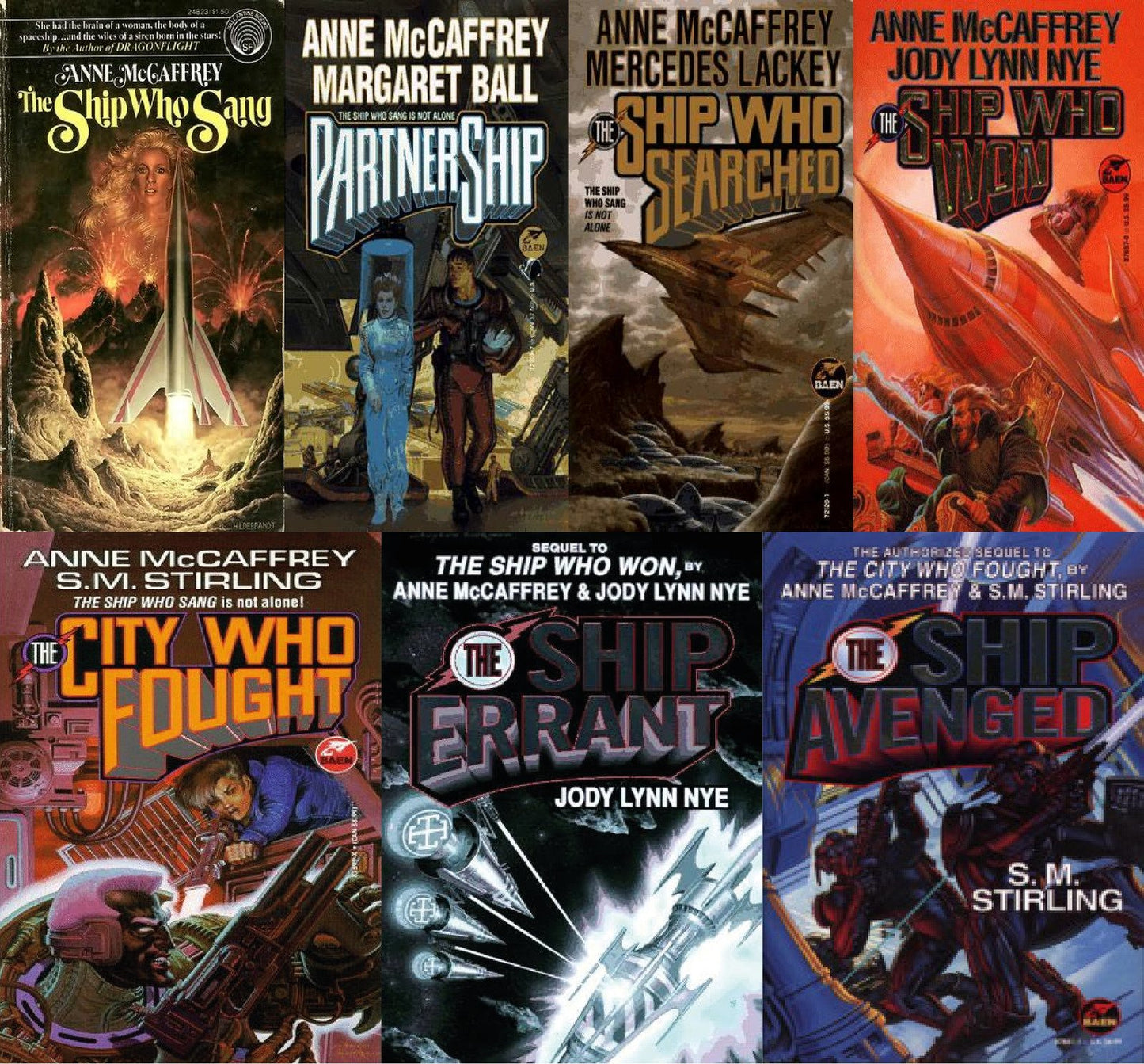 The Brain & Brawn Ship Series By Anne McCaffrey ~ 7 MP3 AUDIOBOOK COLLECTION