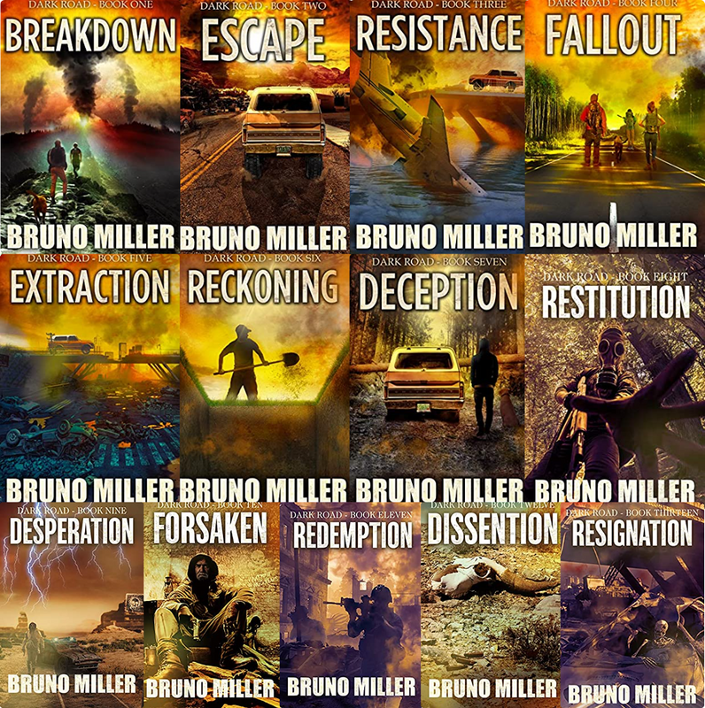 Dark Road Series by Bruno Miller ~  13 MP3 AUDIOBOOK COLLECTION