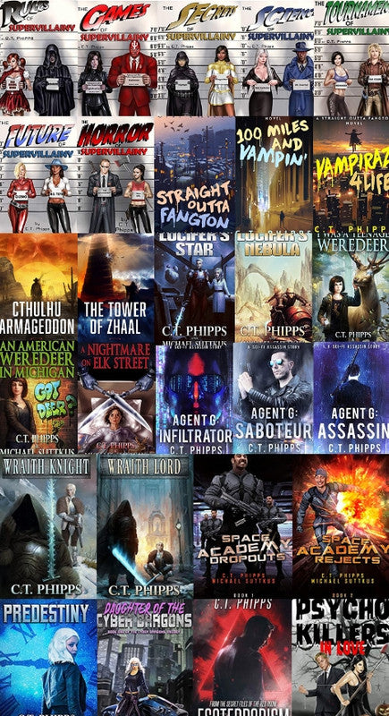The Supervillainy Saga Series & more C.T. Phipps ~ 28 AUDIOBOOK COLLECTION