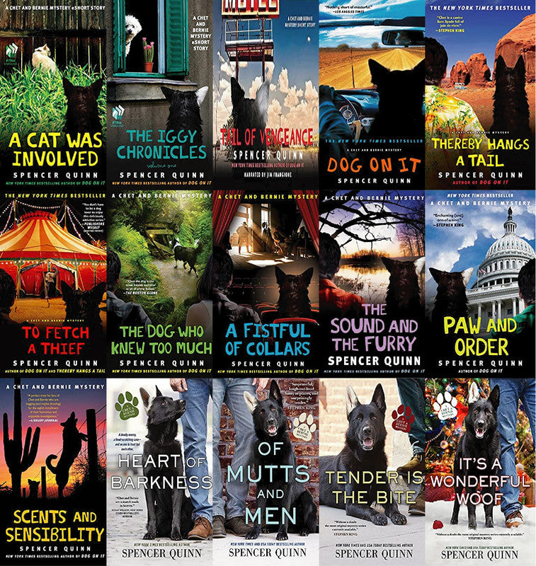 The Chet and Bernie Mystery Series by Spencer Quinn ~ 15 MP3 AUDIOBOOK COLLECTION