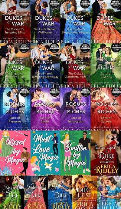 The Dukes of War Series & more by Erica Ridley ~ 21 MP3 AUDIOBOOK COLLECTION
