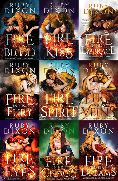The Fireblood Dragon Series by Ruby Dixon ~ 8 MP3 AUDIOBOOK COLLECTION