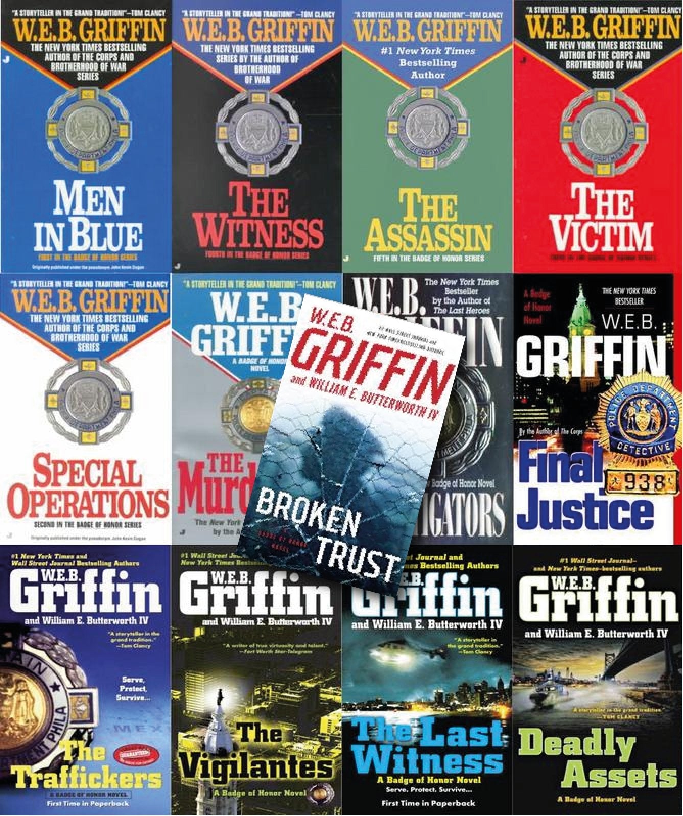 The Badge Of Honor Series by W.E.B. Griffin 13 MP3 AUDIOBOOK COLLECTION