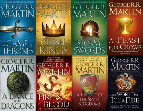 The Song of Ice & Fire by George RR Martin ~ 8 MP3 AUDIOBOOK COLLECTION